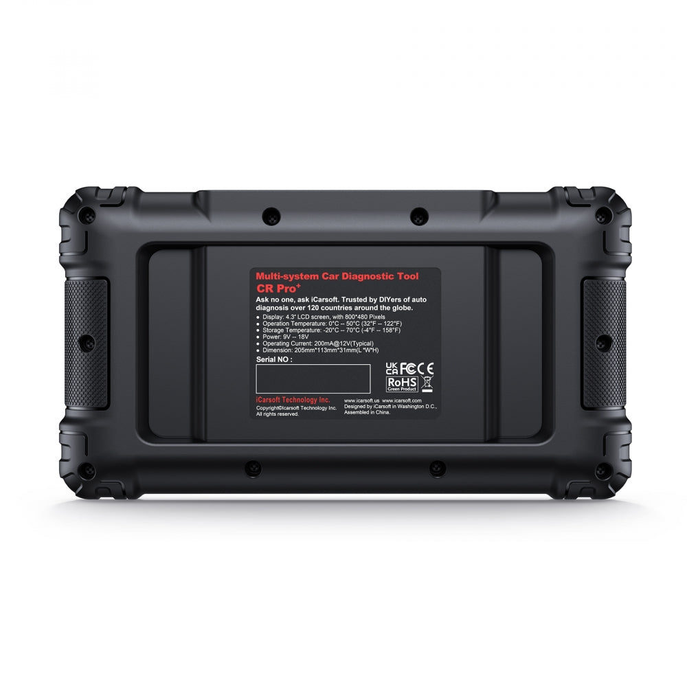 iCarsoft CR Pro+ – profesjonelt OBD2 diagnoseverktøy for alle bilmerker