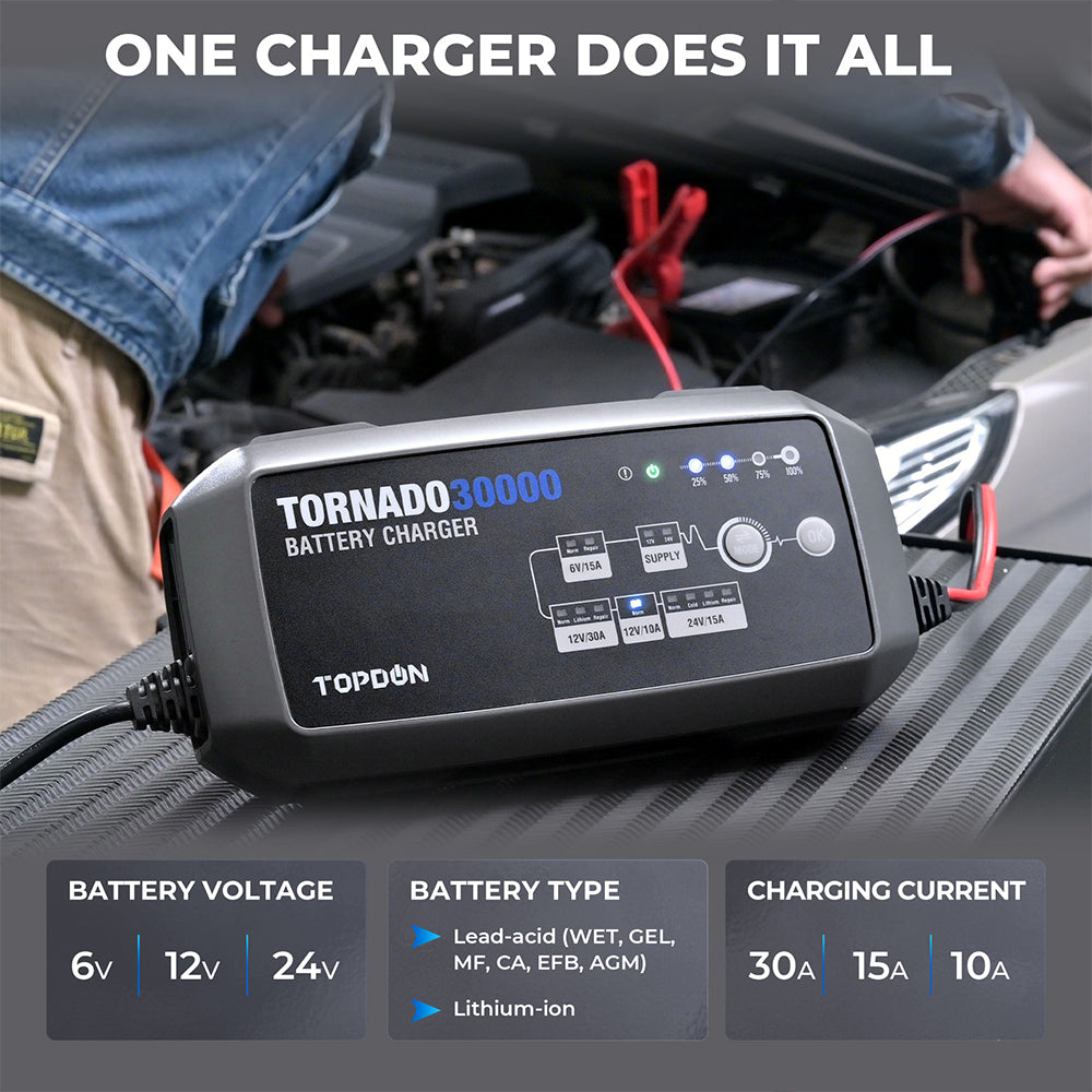 TOPDON Tornado 30A batterilader, bilde 3